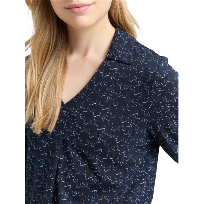 Tom Tailor blouson shirt Marine print