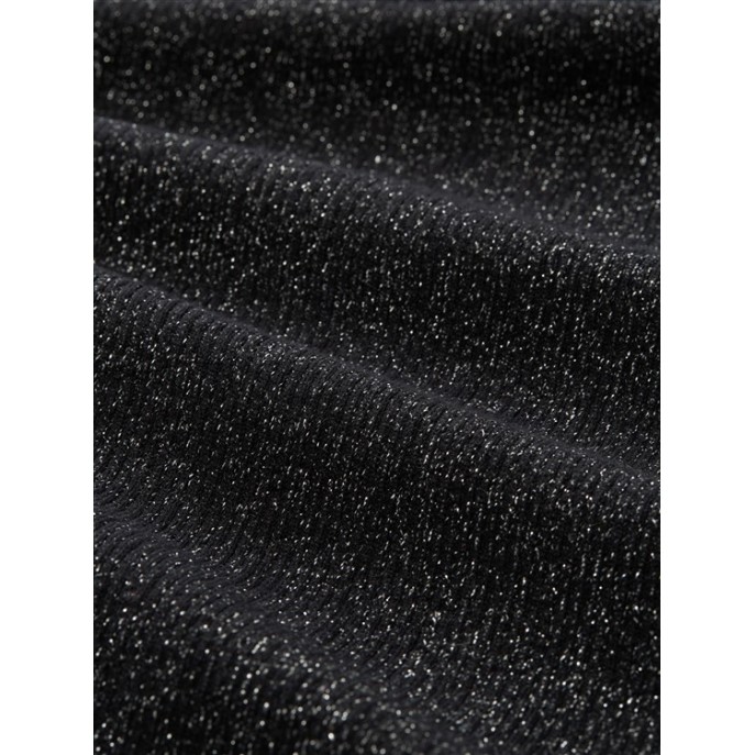 Tom Tailor kort vest glitter zwart