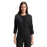 Tom Tailor kort vest glitter zwart Tom Tailor kort vest glitter zwart