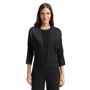 Tom Tailor kort vest glitter zwart