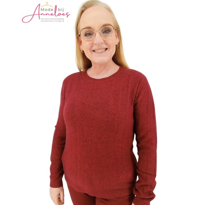 Tom Tailor trui uni Burgundy