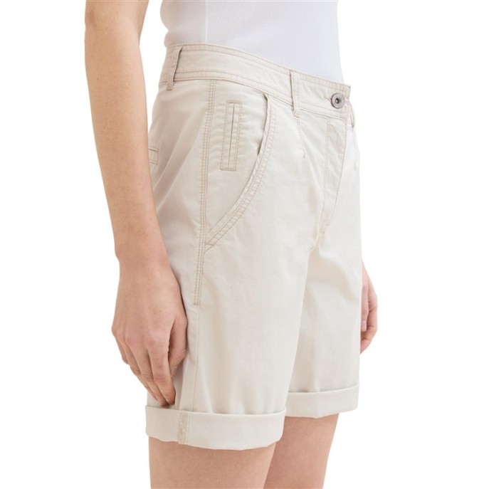 Tom Tailor Chino bermuda - Licht zand