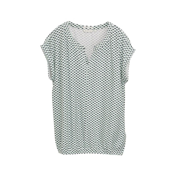 Z Tom Tailor blouson shirt Ecru groen marine