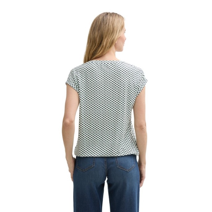 Z Tom Tailor blouson shirt Ecru groen marine