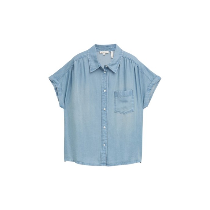 Tom Tailor blouse 1046205 tencel Blue jeans