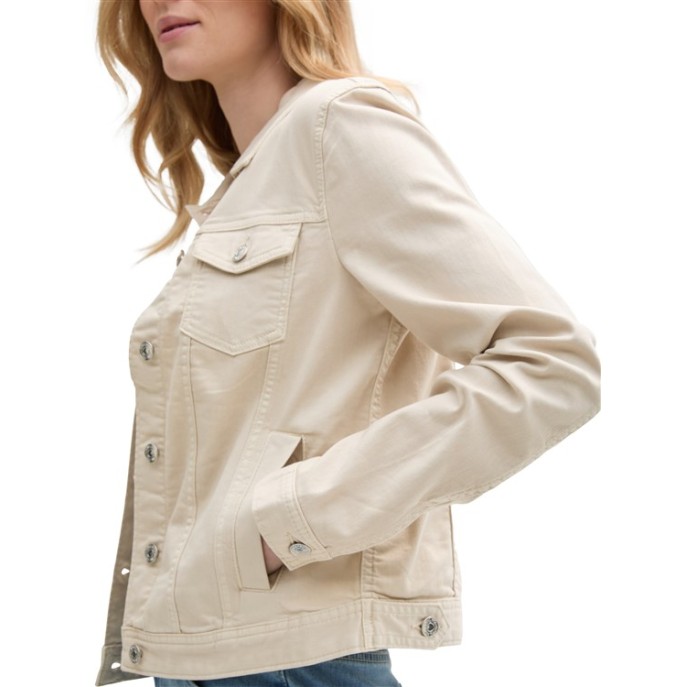 Tom Tailor dames denim jasje zand