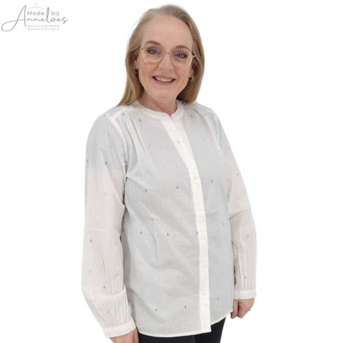 S Tom Tailor blouse stipjes Wit