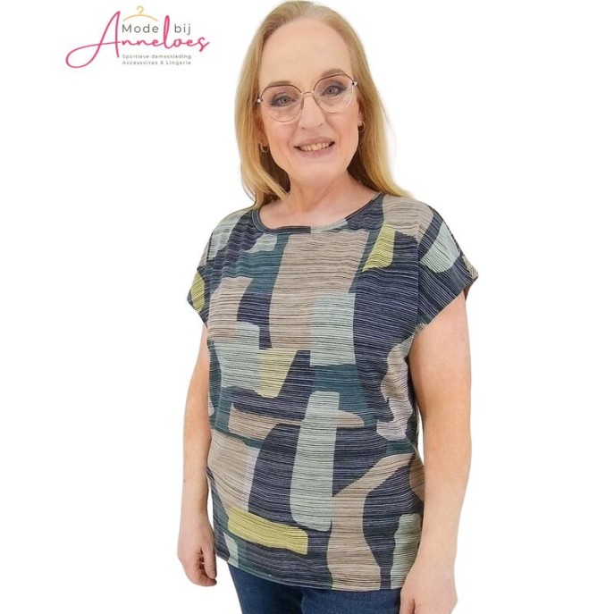 Tom Tailor T-shirt alloverprint Marine multi