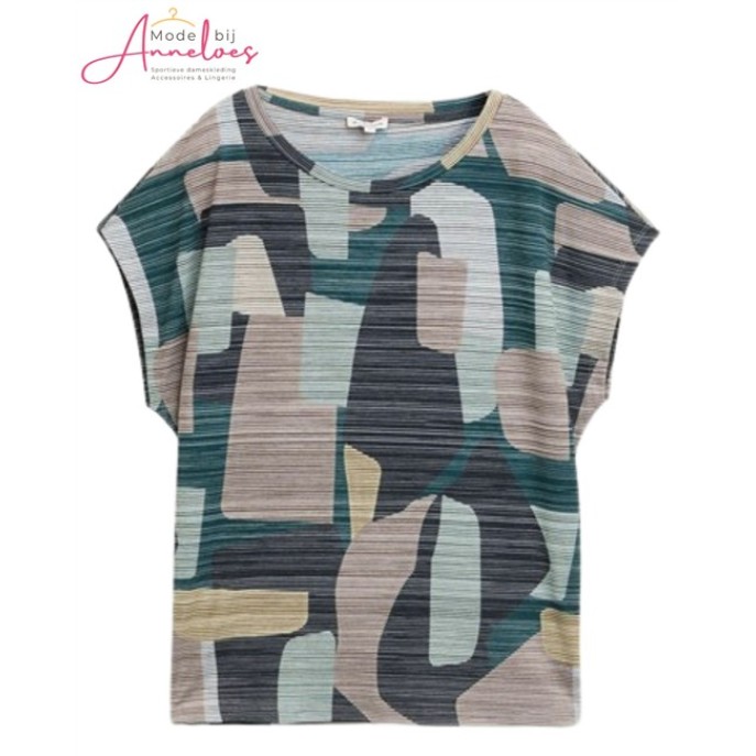 Tom Tailor T-shirt alloverprint Marine multi