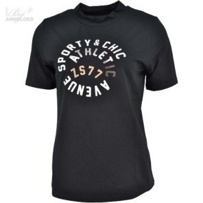 Z T-shirt KM opdruk - Zwart