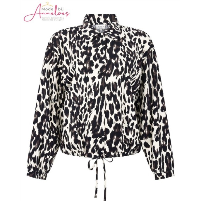 Zoso Blouse Daphne Animal print - black-espresso Zoso Blouse Daphne Animal print - black-espresso