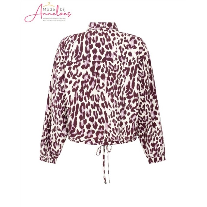 Zoso Blouse Daphne Animal print - Mauve-bordeaux Zoso Blouse Daphne Animal print - Mauve-bordeaux