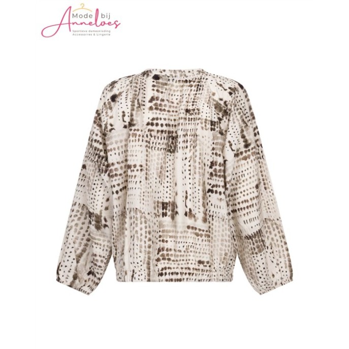 Zoso Blouse Naomi print Ivory Espresso Zoso Blouse Naomi print Ivory Espresso