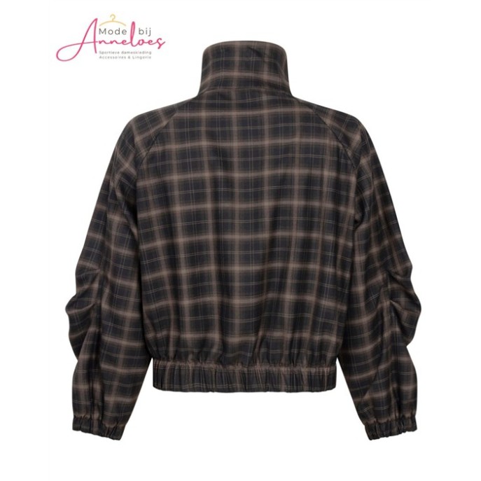 Zoso Jasje Thirza geruit print - Espresso/Black
