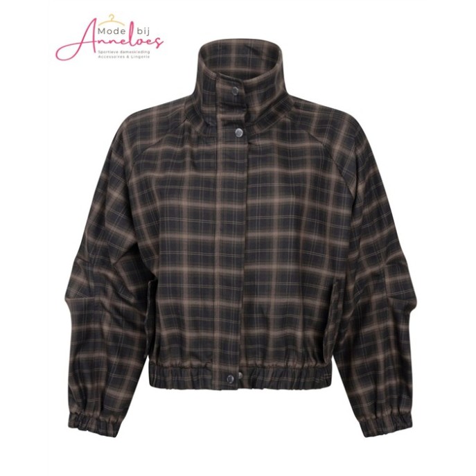 Zoso Jasje Thirza geruit print - Espresso/Black