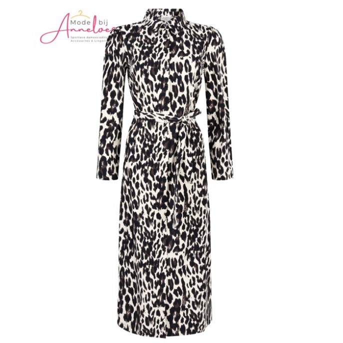 Zoso Jurk Penny animal Black - espresso Zoso Jurk Penny animal Black - espresso