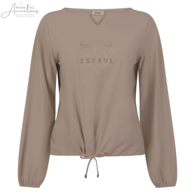 ZOSO blouson shirt Fame travel - Taupe