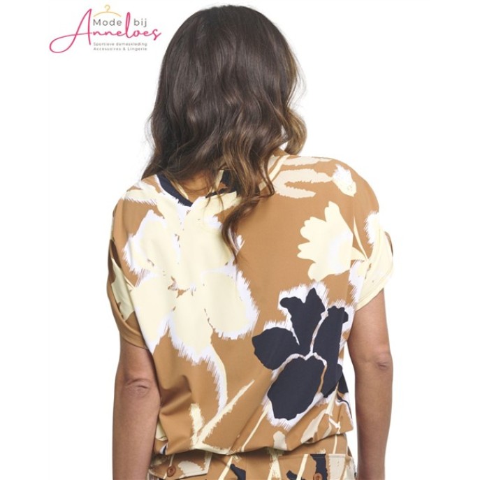 Zoso Travel Blouse Georgina Summercamel Butteryellow