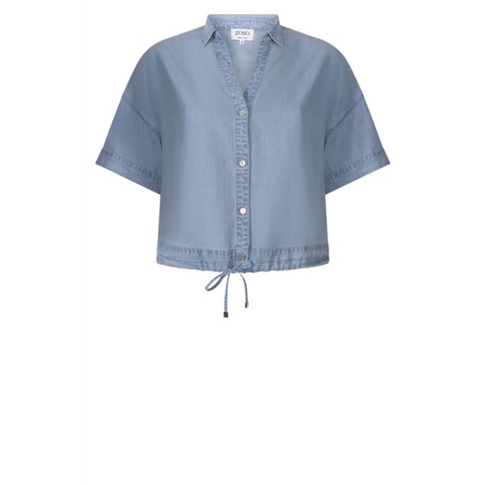 ZOSO Blouse Luna tencel Licht blauw