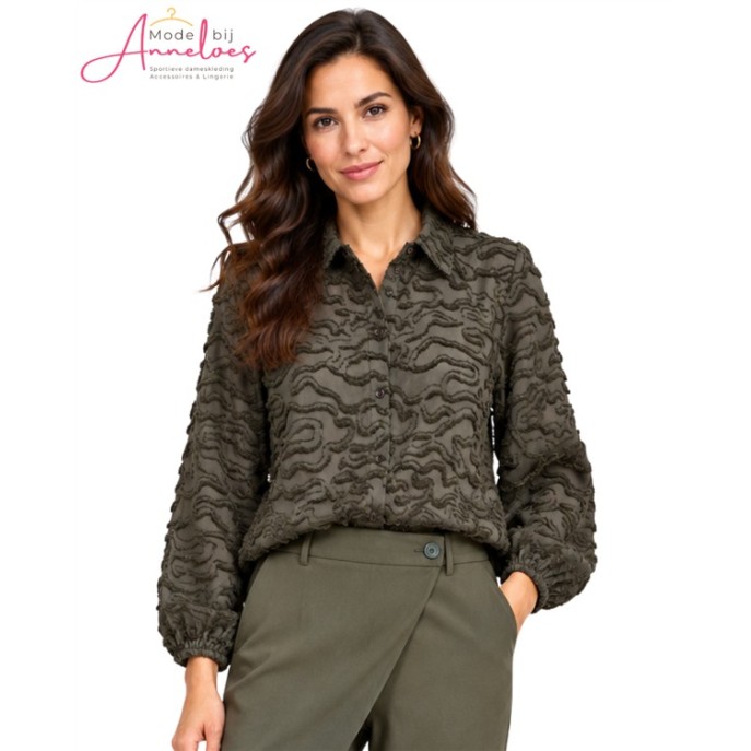 Andco Woman Blouse BL464 Wendelien Khaki