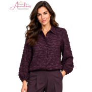 Andco Woman Blouse BL464 Wendelien Plum