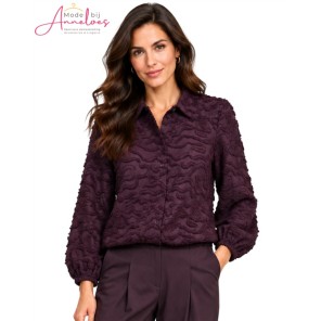 Andco Woman Blouse BL464 Wendelien Plum